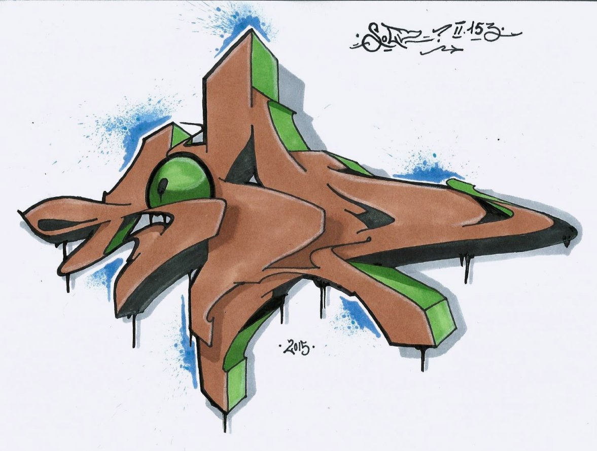 Graffiti Sketch - Photo by Spaer - SOLD (2015)