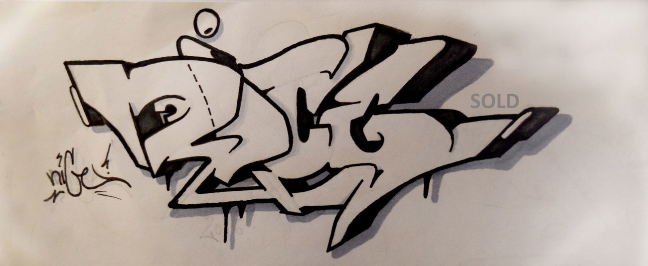 Graffiti Photo by Spaer - SOLD, 153, nice (2016)