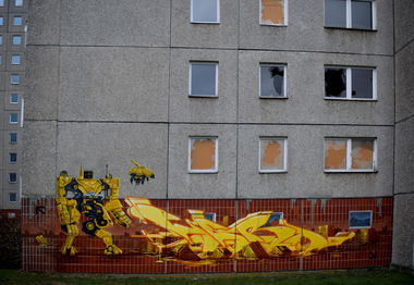 Graffiti Wall in Frankfurt/oder - Photo by Spaer - SOLD, &, Spoare (2015)