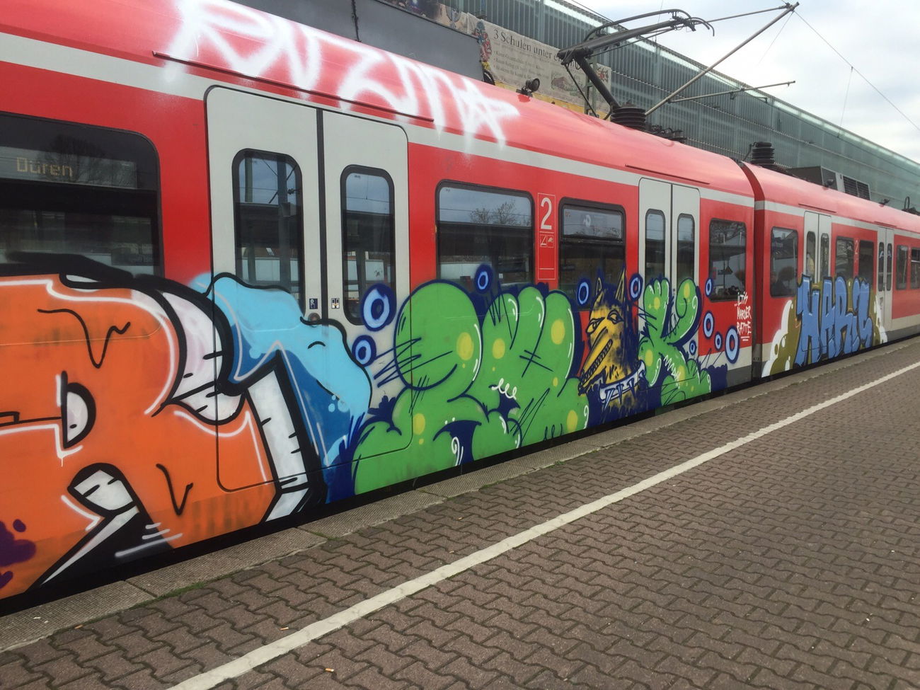 Graffiti Train in Köln - Photo by Spie23 - geier, imr, zwik (2015)