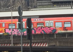 Graffiti Train in Köln - Photo by Spie23 - jones, venom, ibes (2020)