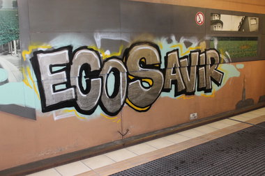 Graffiti Bombing - Photo by Spie23 - ecos, savir