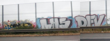 Graffiti Bombing in Köln - Photo by Spie23 - ibes, nc, lhs