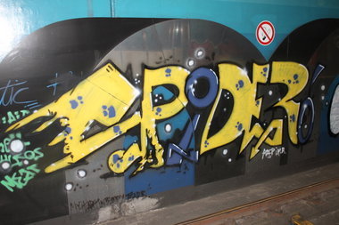 Graffiti Bombing in Köln - Photo by Spie23 - spider, imr, abcp