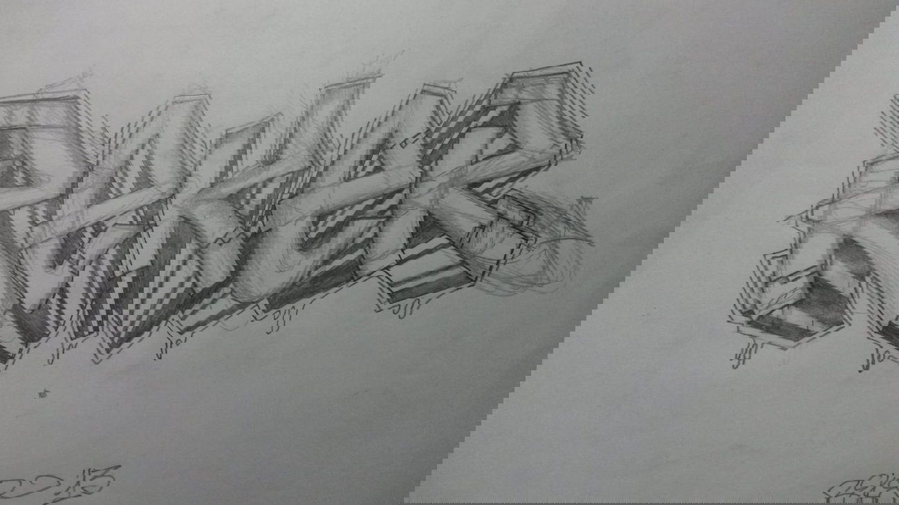 Graffiti Sketch in Nesare - Photo by Spie23 - reker (2013)