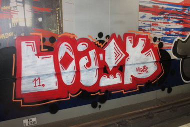 Graffiti Bombing in Köln - Photo by Spie23 - lojik, mgb (2011)