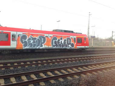 Graffiti Train - Photo by Spie23 - setop, geier (2014)