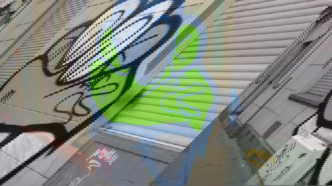 Graffiti Bombing - Photo by Spie23 - fmc, farbmalclub (2014)