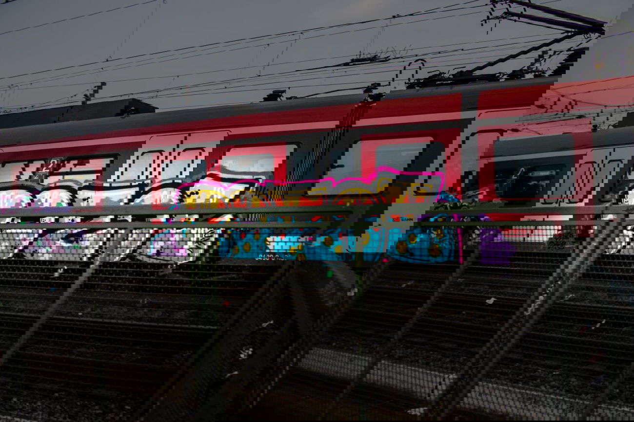 Graffiti Train in Köln - Photo by Spie23 - bozoe, esco, dope (2014)