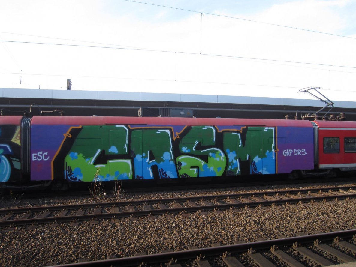 Graffiti Train - Photo by Spie23 - casm, esc, gap (2014)