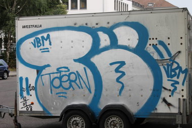 Graffiti Bombing in Köln - Photo by Spie23 - tö, törn, toern