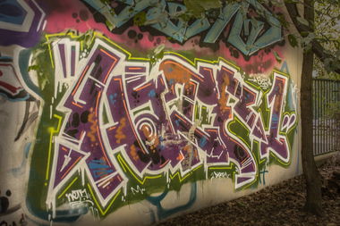 Graffiti Wall in Köln - Photo by Spie23 - netz, sct
