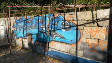 Graffiti Bombing - Photo by Spie23 - fister, dbk (2014)