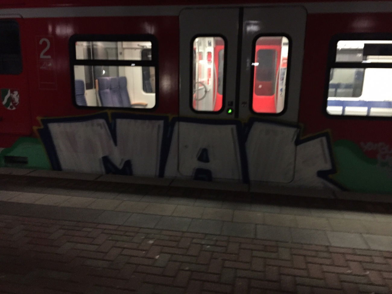 Graffiti Train in Köln - Photo by Spie23 - mak (2016)