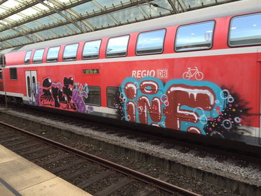 Graffiti Train in Köln - Photo by Spie23 - inf, tim (2015)