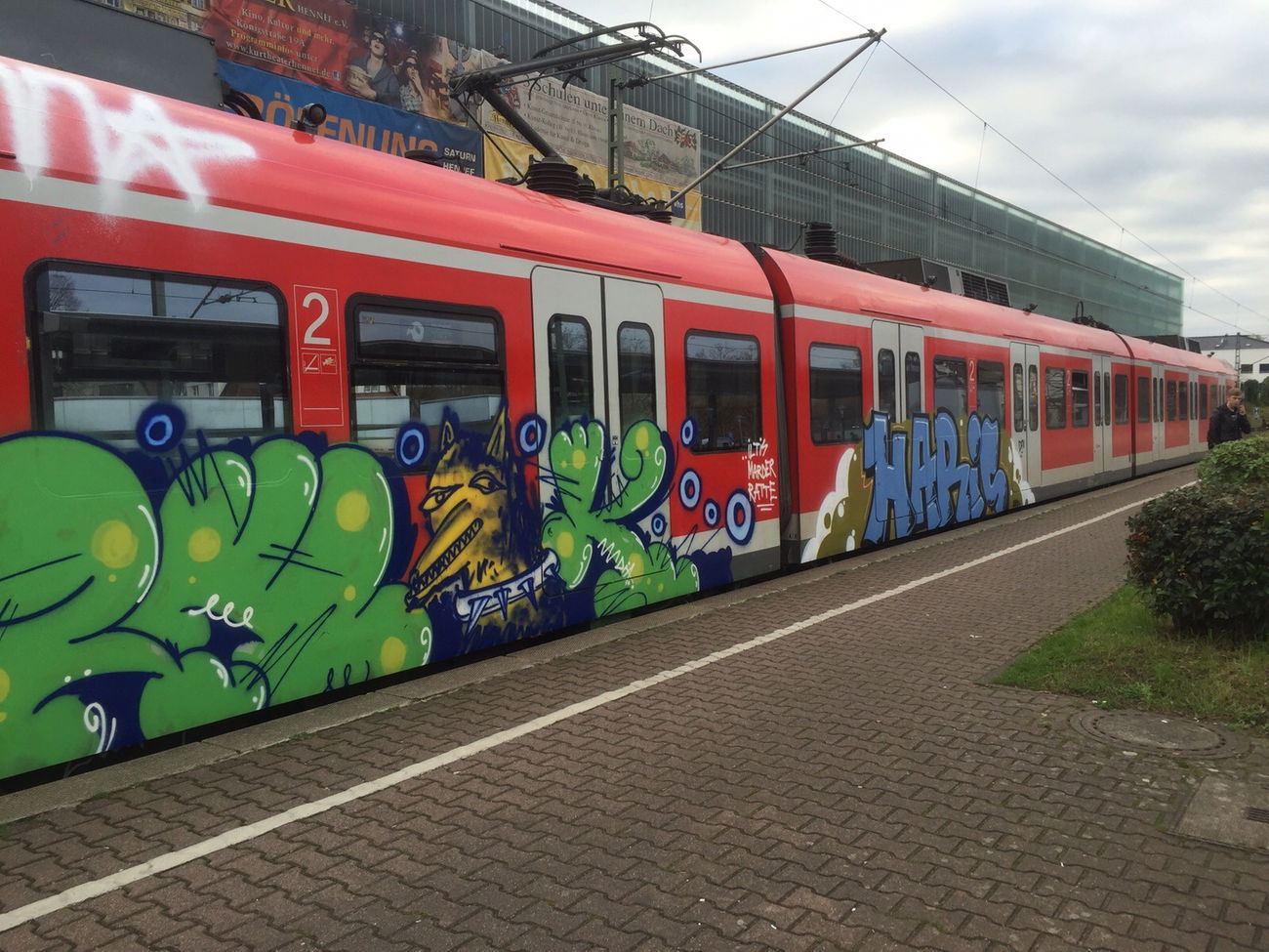 Graffiti Train in Köln - Photo by Spie23 - zwik, haris, imr (2015)