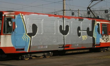Graffiti Train in Köln - Photo by Spie23 - tg (2003)