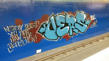 Graffiti Wall in Köln - Photo by Spie23 - uers, max, ink (2015)