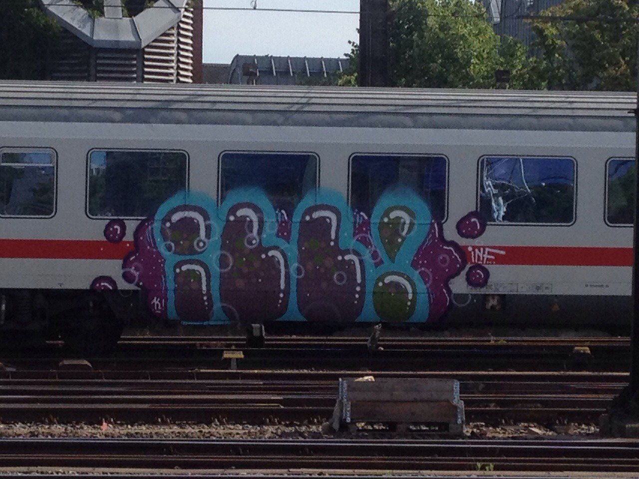 Graffiti Train in Köln - Photo by Spie23 - ill, inf (2015)