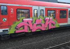 Graffiti Train in Bonn - Photo by Spie23 - ash (2020)