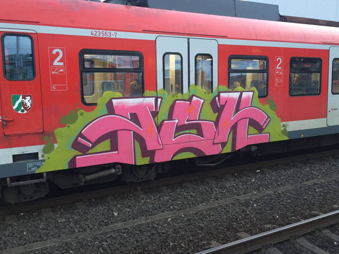 Graffiti Train in Bonn - Photo by Spie23 - ash (2020)