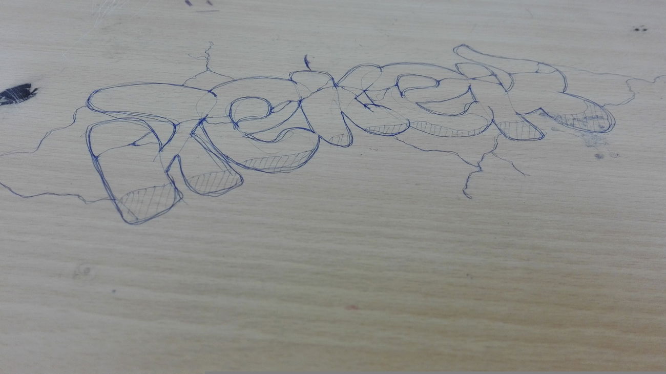 Graffiti Sketch in Köln - Photo by Spie23 - reker (2016)