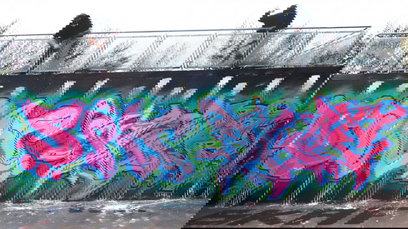 Graffiti Wall in Bitterfeld-Wolfen - Photo by Spitarone - Spit, Skaf, ONB (2013)