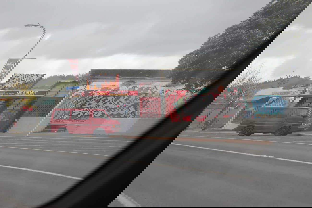 Graffiti Bombing in Kaikohe - Photo by Splash - street, fast, one