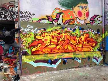 Graffiti Wall - Photo by SpoRtsFreund - Dieq, SRF