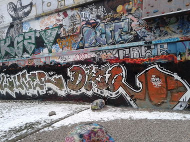 Graffiti Wall - Photo by SpoRtsFreund - Dieq, Luger, SRF