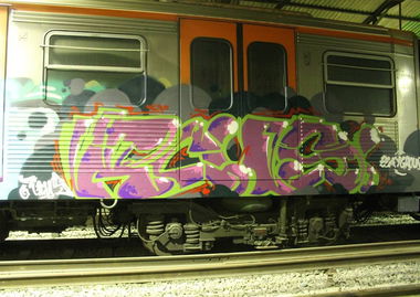 Graffiti Train in Greece - Photo by Spot (2013)
