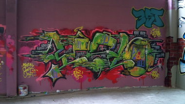 Graffiti Wall in Oldenburg - Photo by Spotted - Laslo, eaz, fuk (2010)