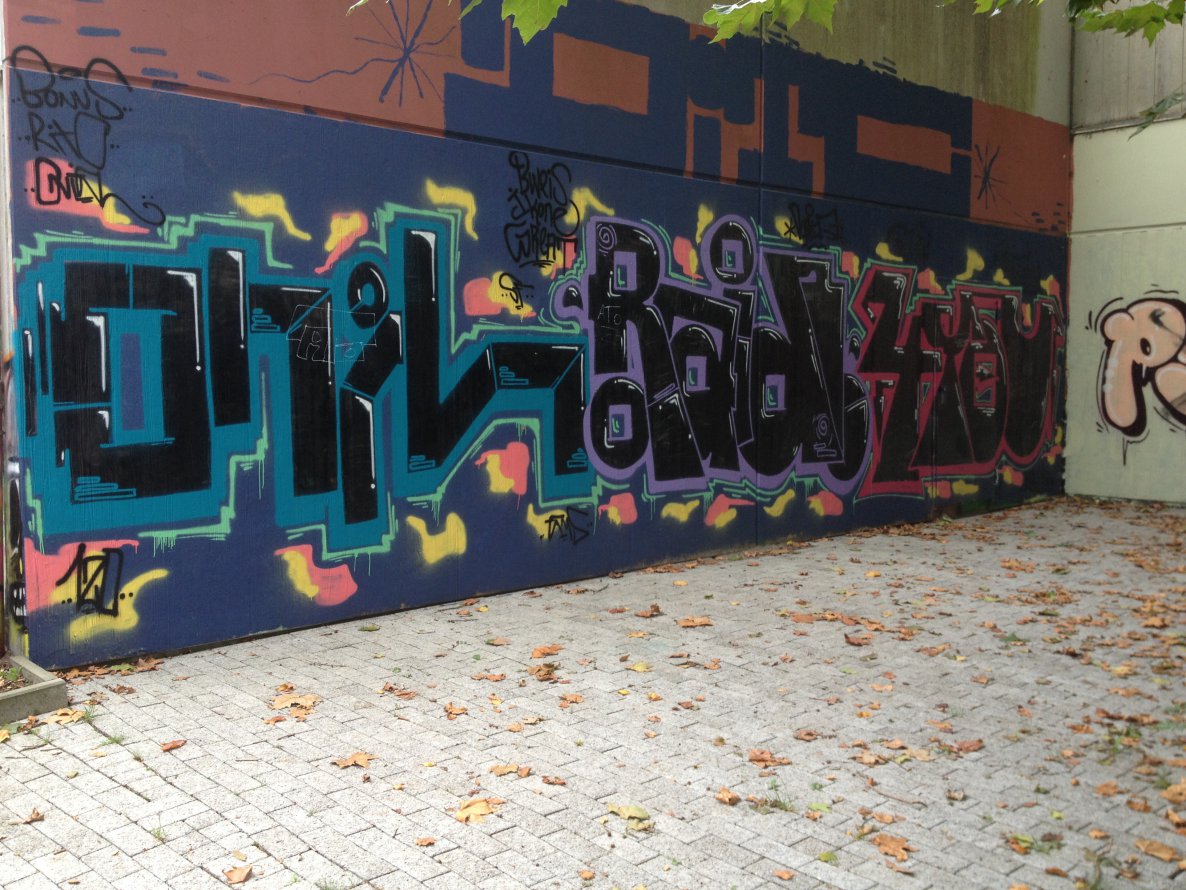 Graffiti Wall - Photo by Spotted - Onil, Raid, 4you (2013)
