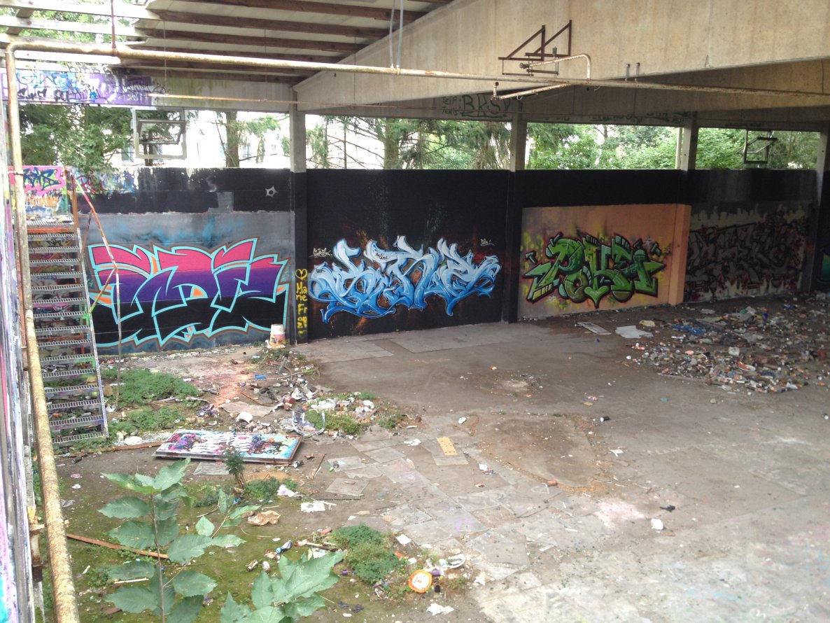 Graffiti Wall in Oldenburg - Photo by Spotted - Indiz, Sure, Poke (2013)