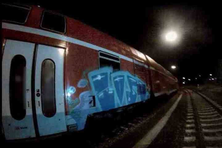 Graffiti Train - Photo by Spr_200 - losd, dresden, gopro (2014)