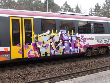 Graffiti Train - Photo by Spr_200 - agil, sbs, dresden