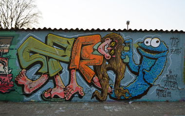 Graffiti Wall in BERLIN - Photo by Spray (2015)