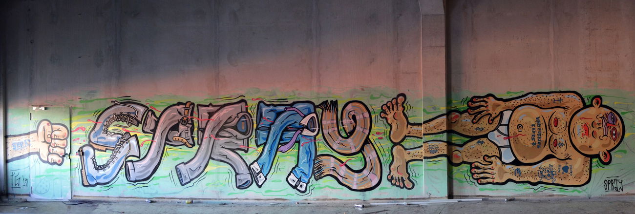 Graffiti Wall in BERLIN - Photo by Spray - spray, tg, berlin (2013)