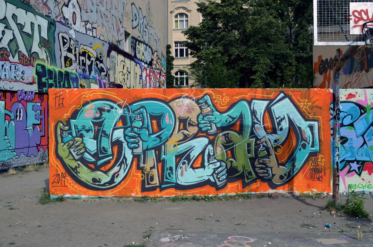 Graffiti Wall in BERLIN - Photo by Spray (2014)