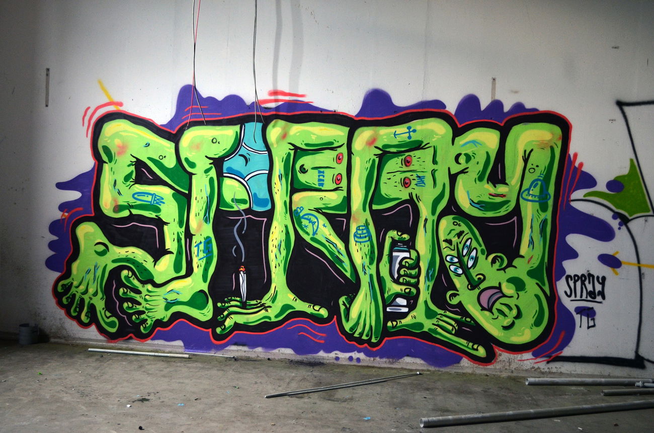 Graffiti Wall in BERLIN - Photo by Spray - spray, tg, berlin (2013)