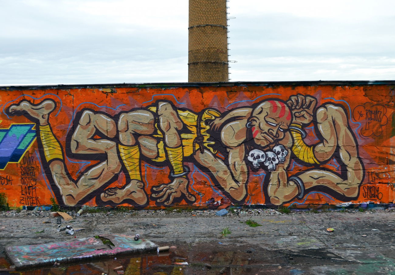 Graffiti Wall in BERLIN - Photo by Spray - spray, dhalsim, tg (2014)