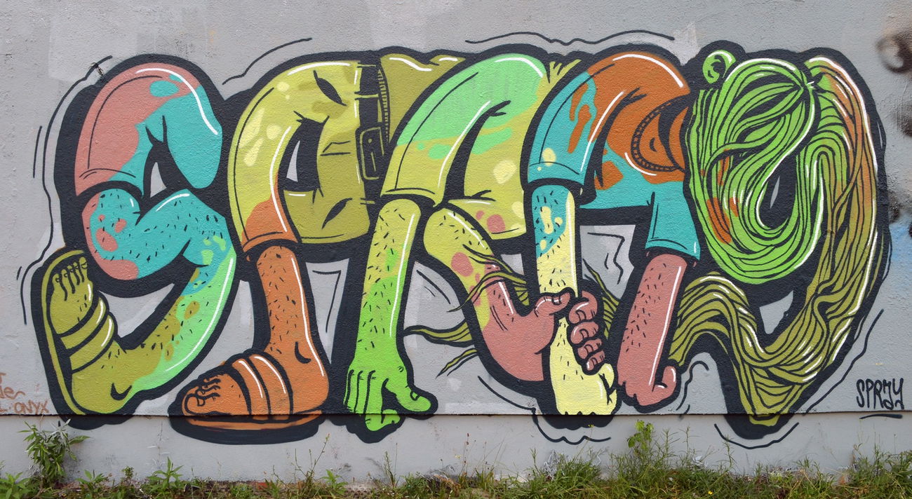 Graffiti Wall in BERLIN - Photo by Spray - spray, berlin, TG (2014)