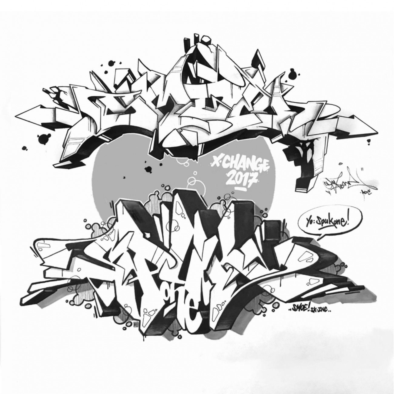 Graffiti Sketch - Photo by SpukOne