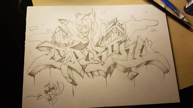 Graffiti Sketch - Photo by SpukOne