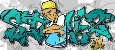 Graffiti Sketch in Mumbai - Photo by StakTwo - Digital, Sketch (2013)