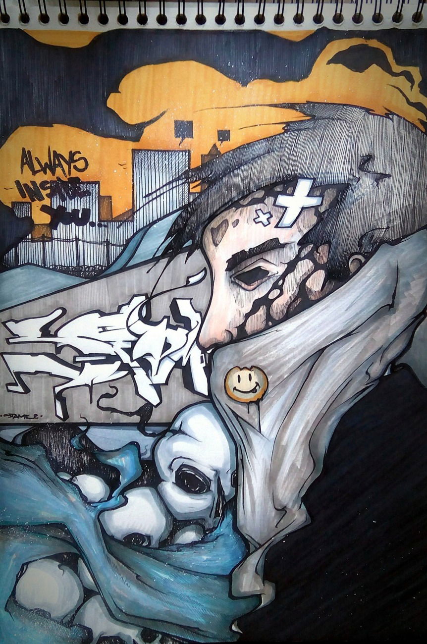 Graffiti Sketch - Photo by Stame2 - stame2, sketches, art (2016)