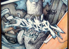 Graffiti Sketch - Photo by Stame2 - siberian, king, stame2 (2016)