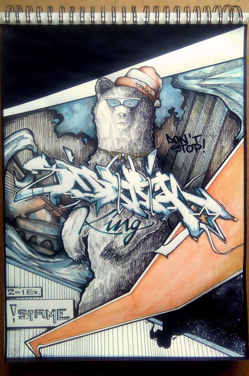 Graffiti Sketch - Photo by Stame2 - siberian, king, stame2 (2016)