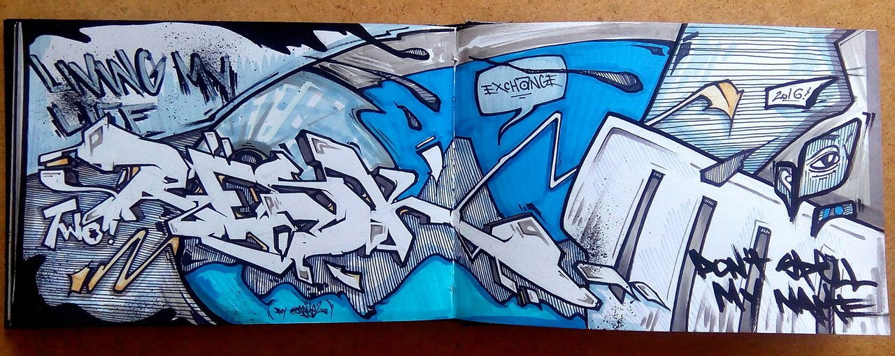 Graffiti Sketch - Photo by Stame2 - stm2, stame, rёsk (2016)