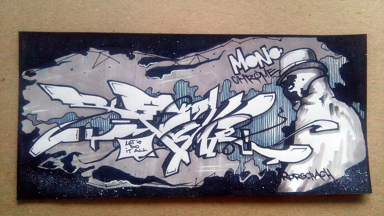 Graffiti Sketch - Photo by Stame2 - stame2, rorschach, comix (2016)